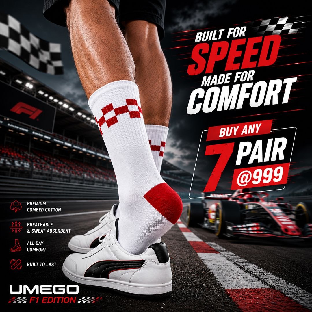 Best socks combo pack India - 7 pairs at ₹999 - Umego