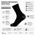 Crew Cushion Quarter Socks