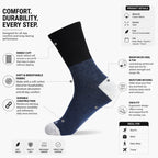 Core Crew Socks – Midnight Ash