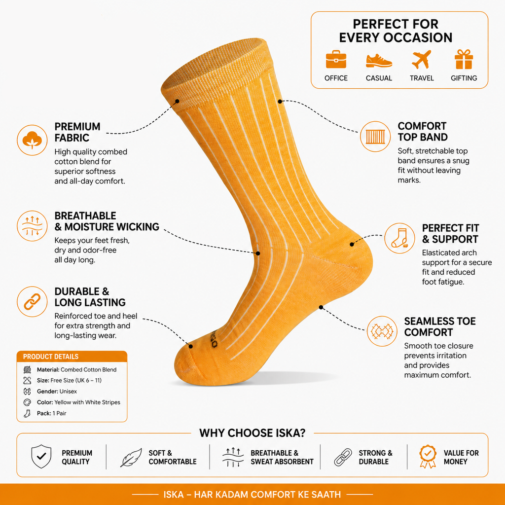 Formal Tube Socks - Pack of 6