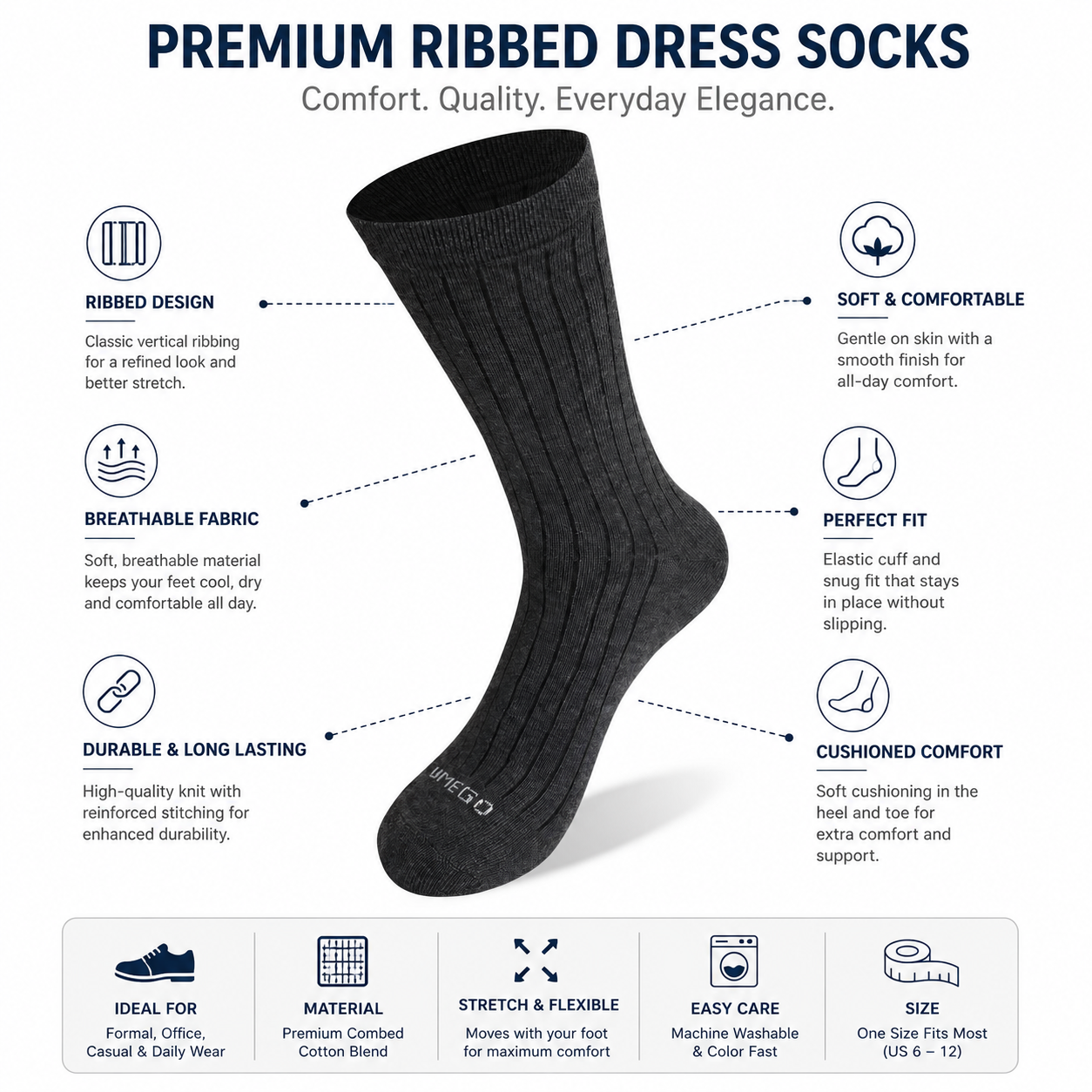 Formal Tube Socks