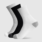Crew Cushion Quarter Socks - Pack of 3
