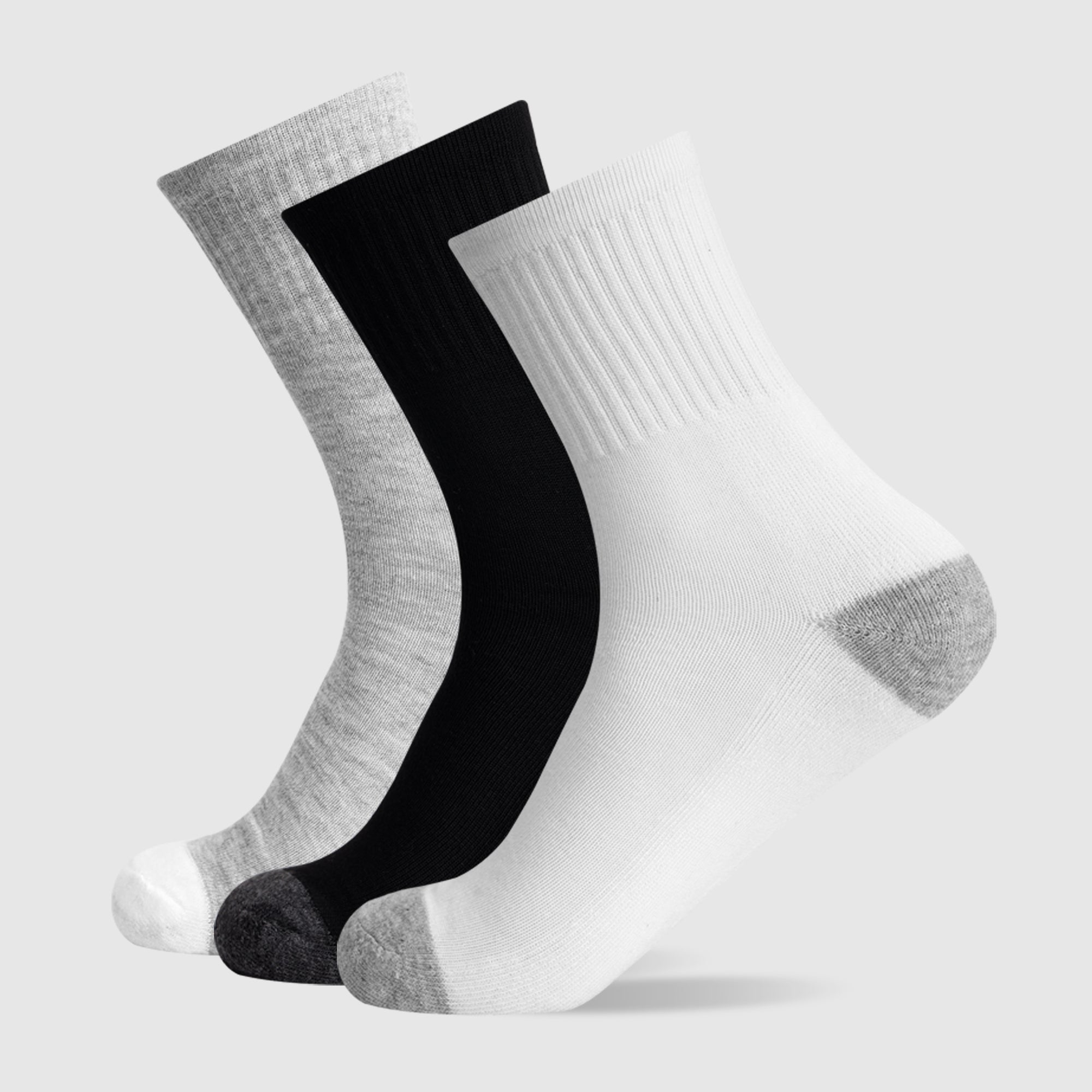 Crew Cushion Quarter Socks
